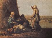 Jean Francois Millet Haymow china oil painting artist